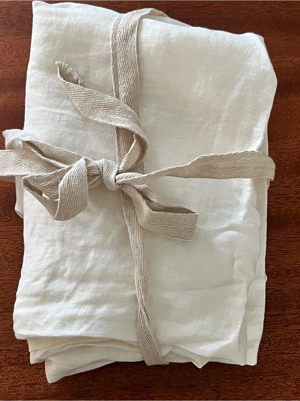 Quince European Linen Pillow Sham Set in Ivory, standard